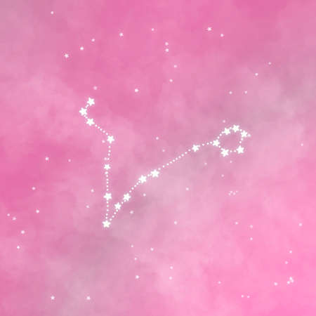 Colorful Digital Sky Paper Set, Horoscope Night Illustration, Bright Colors, Cancer Leo Virgo Sagittarius Pisces Taurus Aries Aquarius Libra Capricorn Gemini Scorpio Background, Rainbow Sky, Universeの写真素材