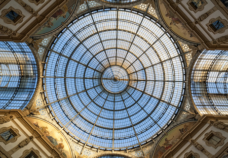 Milan ( Italy ) 25/01/2015: as all the centre of the city also the gallery of Milan was restored to its original splendor ready to welcome the tourists for the Expo 2015のeditorial素材