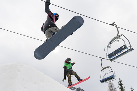 Snowboarderの写真素材