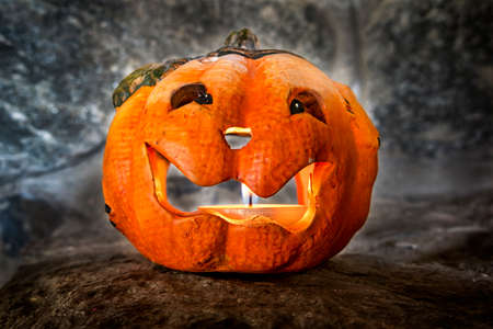 Halloween pumpkinの写真素材