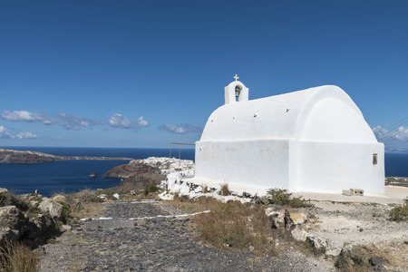 Santorini's churchの写真素材