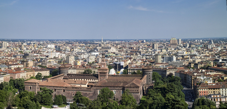 Milan skylineの写真素材