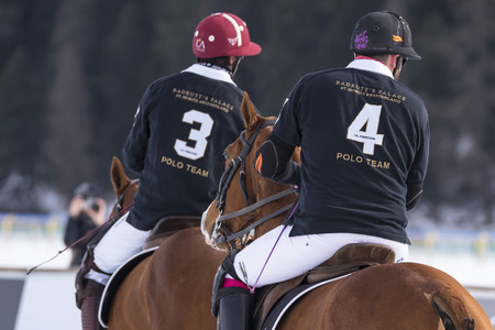 Sankt Moritz 01/28/2017 Snow Polo world Cupのeditorial素材