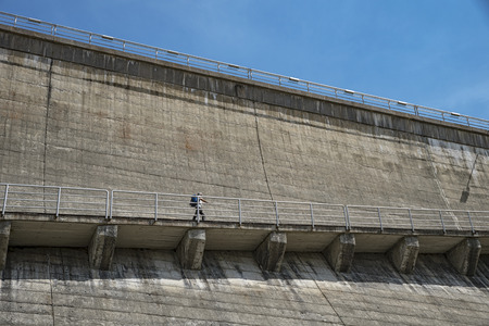 Alpine damの写真素材