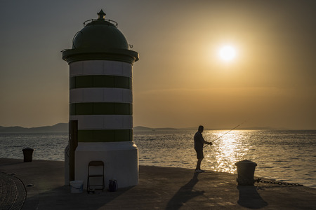 Sunset on the seasideの写真素材