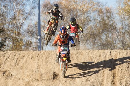 Motocross competitionの写真素材