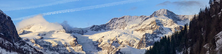Sunset on dufourspitze