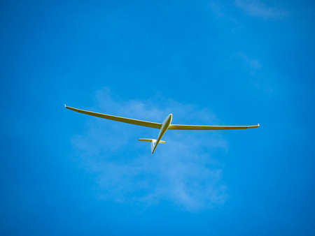 Glider plane in the sky