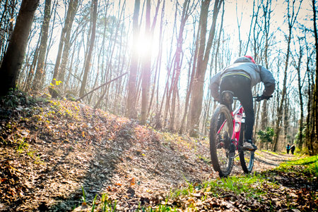 Cycling tour in a countryside