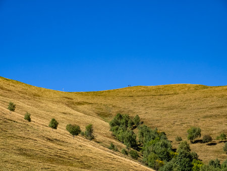 Landscape of Mount Generoso from Intelvi Valleyの写真素材