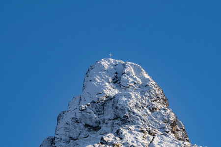 Mountain peak in the italian alpsの写真素材