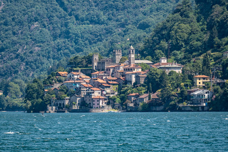 Landscape of Corenno Pliny villageの写真素材