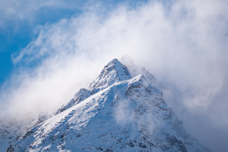 View of Piz Albana in Engadine Alpsの写真素材