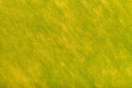 Construction of light yellow and bright green background of felt fabric, closeup. Texture of woolen...