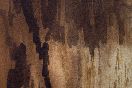Abstract art background dark brown and beige colors.   on canvas with soft umber gradient. Fragment...