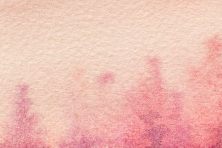 Abstract art background purple and pink colors. Watercolor painting on canvas with soft coral gradient. Fragment of artwork on paper with pattern. Texture backdrop.の写真素材