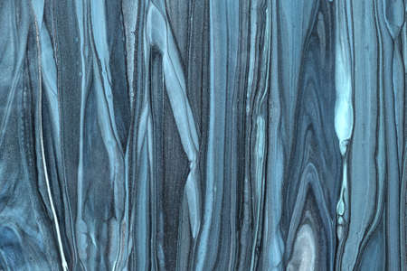 Abstract fluid art background light blue colors. Liquid marble. Acrylic painting on canvas with...