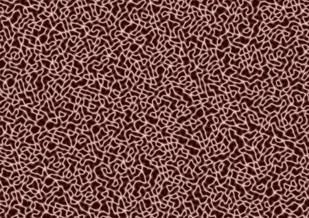 Abstract art dark brown background with wavy neon white colors lines. Backdrop with curve fluid...