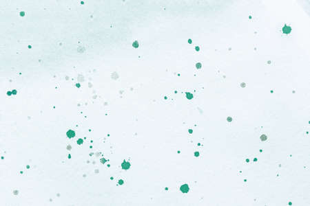 Abstract art background white and green colors. Watercolor painting on canvas with emerald splash....