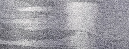 Abstract art background light gray colors. Watercolor painting on canvas with silver stains and gradient. Fragment of steel metallic artwork on paper with pattern. Texture backdrop, macro.の写真素材