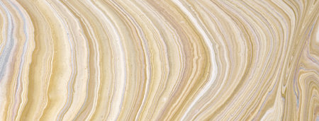 Abstract fluid art background light brown and beige colors. Liquid marble. Acrylic painting on...