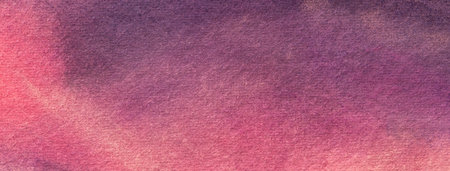 Abstract art background dark purple and violet colors. Watercolor painting on canvas with soft wine gradient. Fragment of artwork on paper with lilac pattern. Texture backdrop.の写真素材