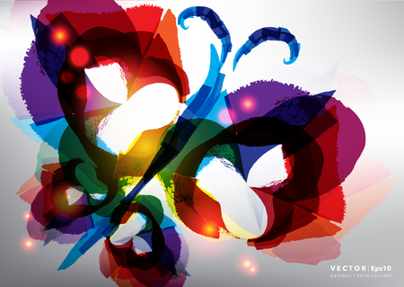 Abstract vector background. Butterfly. Watercolor brush strokes with realistic light and shadow on light background. Vector illustration. Eps10.のイラスト素材