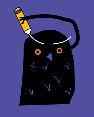 Owl illustrationのイラスト素材