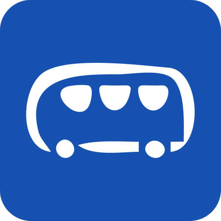 Bus signのイラスト素材
