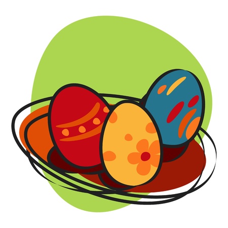 Easter eggのイラスト素材