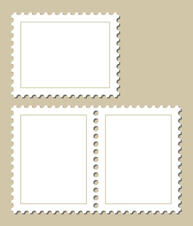 Blank stamp templateのイラスト素材