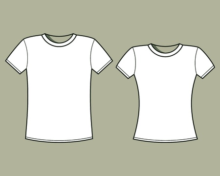 Blank t-shirts template のイラスト素材