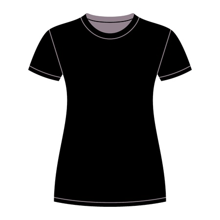 Black t-shirt design templateのイラスト素材