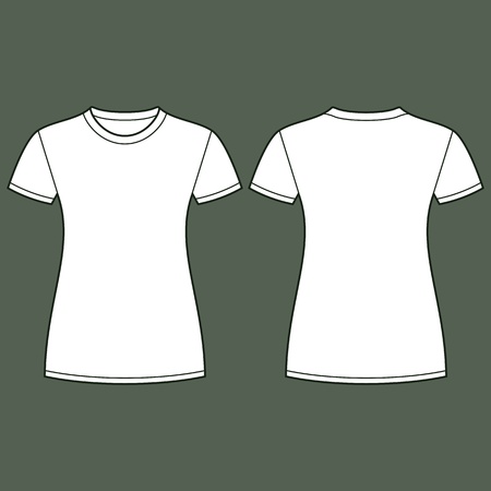 White t-shirt design templateのイラスト素材