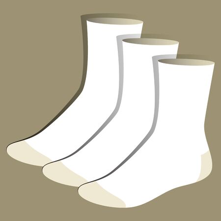 Socks templateのイラスト素材