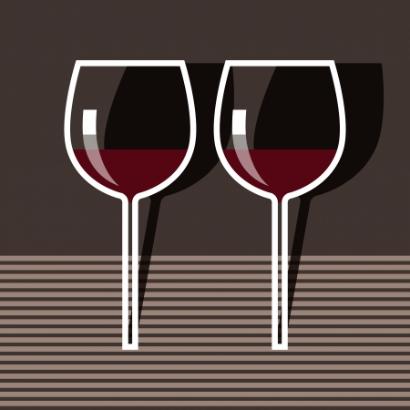 Wineglassesのイラスト素材