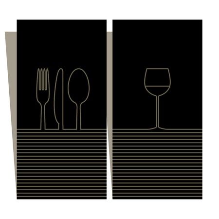 Wine list and menu design のイラスト素材