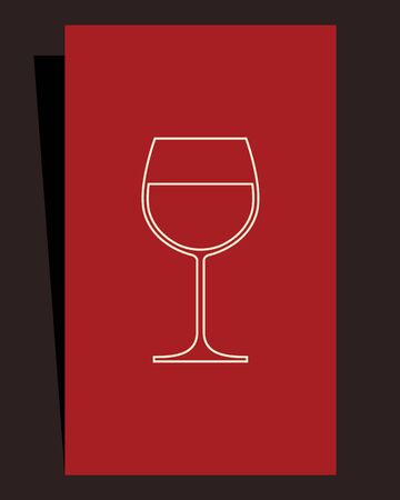 Wine list design のイラスト素材