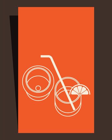 Drink menu. Card designのイラスト素材