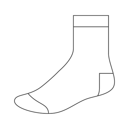 Sock templateのイラスト素材