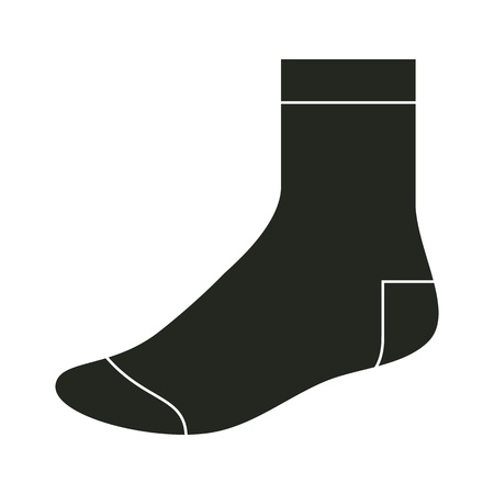 Black sock templateのイラスト素材