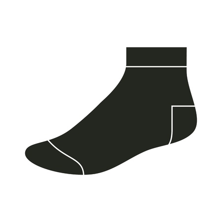 Black sock templateのイラスト素材