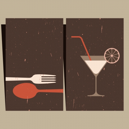 Restaurant menu design のイラスト素材