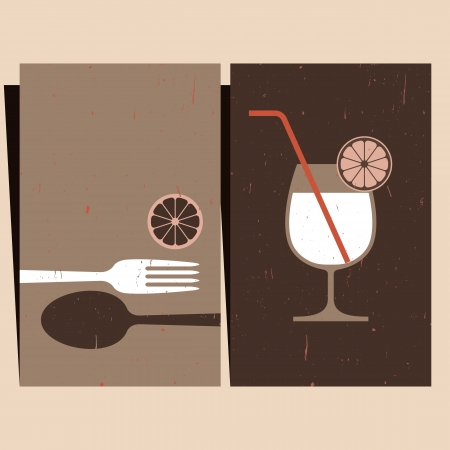 Restaurant menu design のイラスト素材