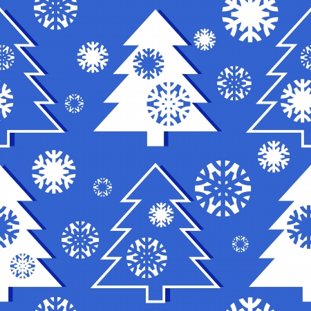 Christmas tree patternのイラスト素材