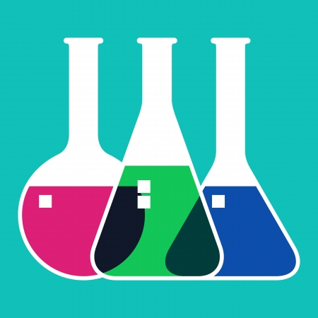 Laboratory glasswareのイラスト素材