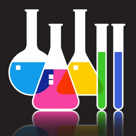 Laboratory glasswareのイラスト素材