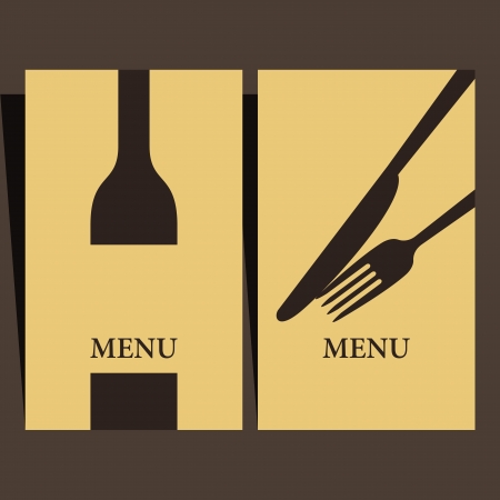 Wine list and menu design のイラスト素材