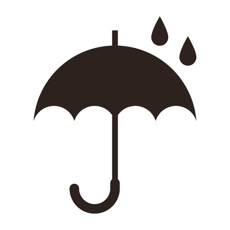 Umbrella isolated on white background のイラスト素材