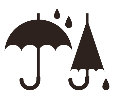 Umbrella isolated on white background のイラスト素材